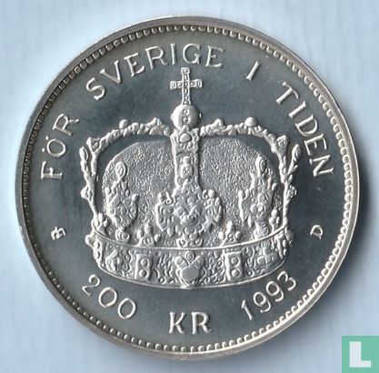 Suède 200 kronor 1993 "20th anniversary Reign of King Carl XVI Gustaf" - Image 1