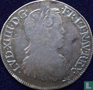 France ½ ecu 1654 (L) - Image 2