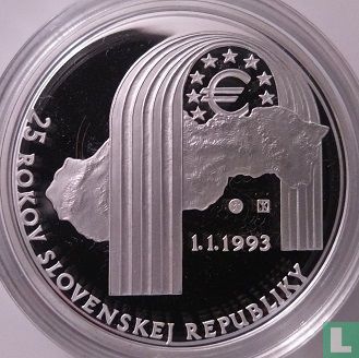 Slowakije 25 euro 2018 (PROOF) "25 years of the Slovak Republic" - Afbeelding 2