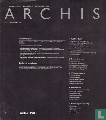 Archis Index 1988 - Image 1