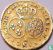 Frankrijk ½ louis d'or 1730 (X) - Afbeelding 1