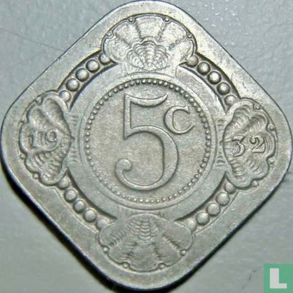 Nederland 5 cent 1932 - Afbeelding 1