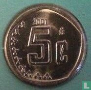 Mexico 5 centavos 2001 - Image 1