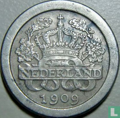 Nederland 5 cents 1909 - Afbeelding 1
