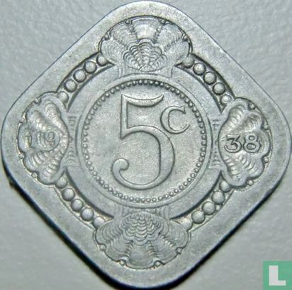 Netherlands 5 cents 1938 - Image 1