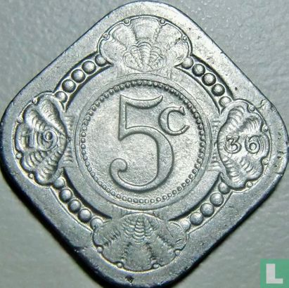 Netherlands 5 cents 1936 - Image 1