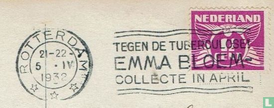 Rotterdam - Tegen de tuberculose Emma Bloem collecte in april