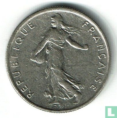 Frankrijk ½ franc 1965 (grote letters) - Afbeelding 2