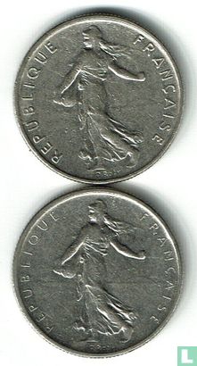 Frankrijk ½ franc 1965 (grote letters) - Afbeelding 3