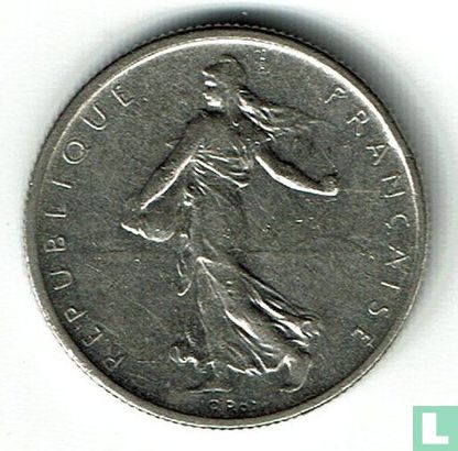 France ½ franc 1965 (petits caractères) - Image 2