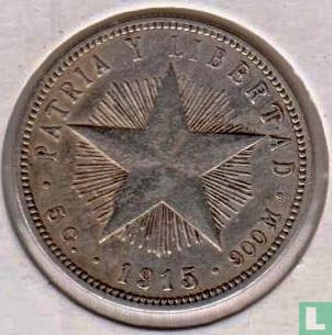 Cuba 20 centavos 1915 (type 1) - Image 1