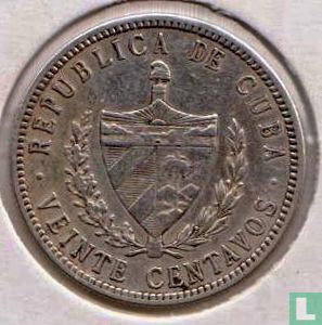 Cuba 20 centavos 1915 (type 1) - Image 2