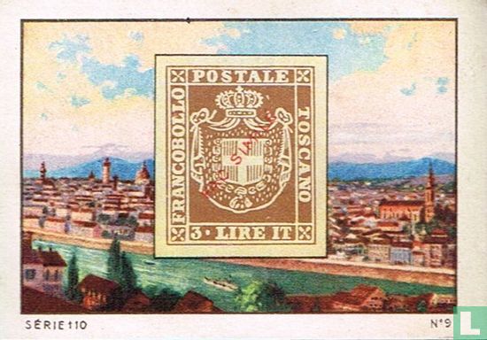 3 lires ocre 1860 Toscane - Afbeelding 1