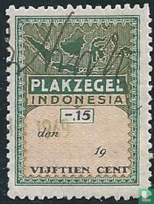 Fiscale zegel Indonesie 0,15