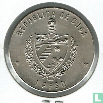 Kuba 1 Peso 1982 "Ernest Hemingway" - Bild 2