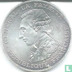 Frankrijk 100 francs 1987 (proefslag) "230th anniversary of the birth of La Fayette" - Afbeelding 2