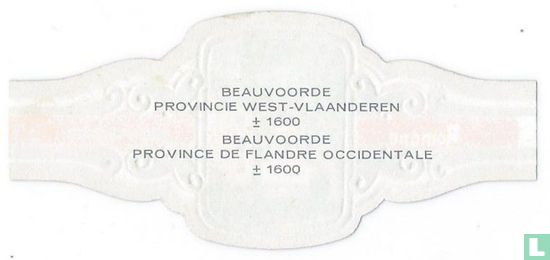 Beauvoorde Provincie West-Vlaanderen ± 1600 - Afbeelding 2