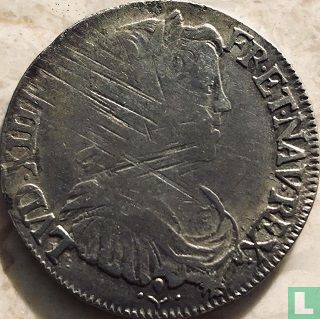 France ½ ecu 1659 (L) - Image 2