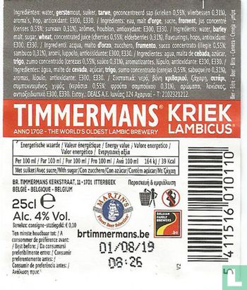 Timmermans kriek Lambicus   - Image 2