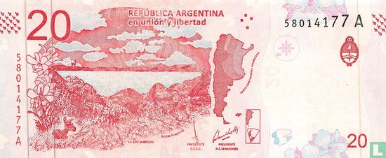 Argentina 20 Pesos  - Image 2