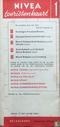 Nivea toeristenkaart Groningen-Friesland-Drente - Afbeelding 2