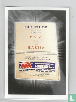 1978 - programmaboek UEFA Cup finale PSV- Bastia - Bild 1