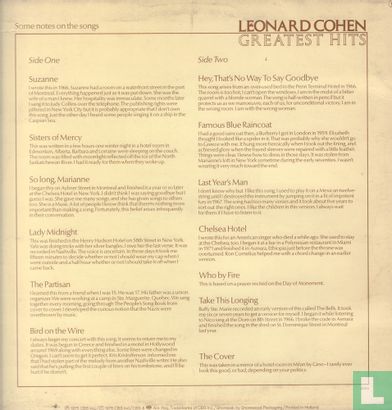 Greatest Hits Leonard Cohen - Afbeelding 2