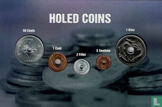 Meerdere landen combinatie set "Holed Coins" - Afbeelding 1
