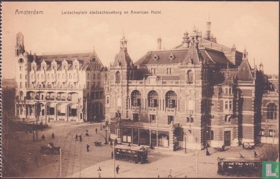 Leidscheplein, stadsschouwburg en American Hotel.