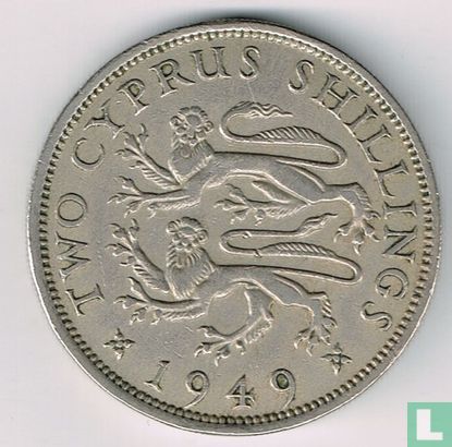 Cyprus 2 shillings 1949 - Image 1