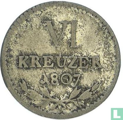 Baden 6 kreuzer 1807 - Afbeelding 1
