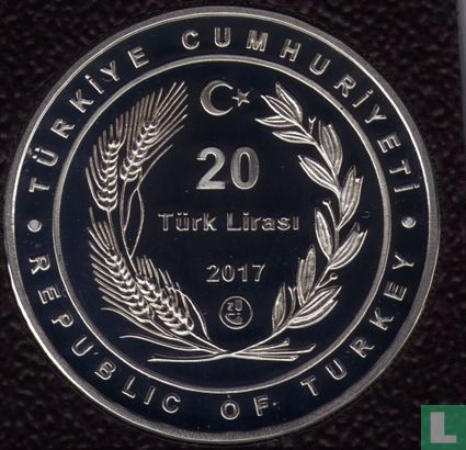 Turkije 20 türk lirasi 2017 (PROOF) "Deveboynu Lighthouse" - Afbeelding 1