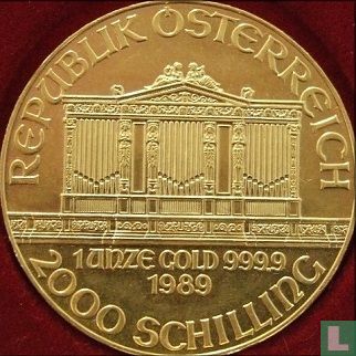 Oostenrijk 2000 schilling 1989 "Wiener Philharmoniker" - Afbeelding 1