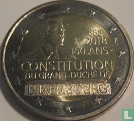 Luxemburg 2 euro 2018 (leeuw) "150 years of the Luxembourg Constitution" - Afbeelding 1