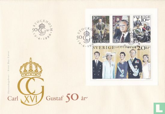 50e anniversaire du roi Carl Gustaf XVI