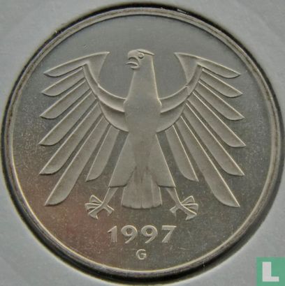Duitsland 5 mark 1997 (G) - Afbeelding 1