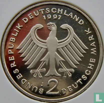 Duitsland 2 mark 1997 (J - Willy Brandt) - Afbeelding 1