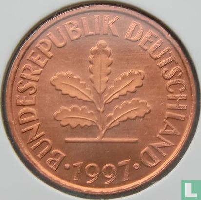 Duitsland 2 pfennig 1997 (G) - Afbeelding 1
