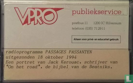 Passages Passanten: Jack Kerouac - Afbeelding 1
