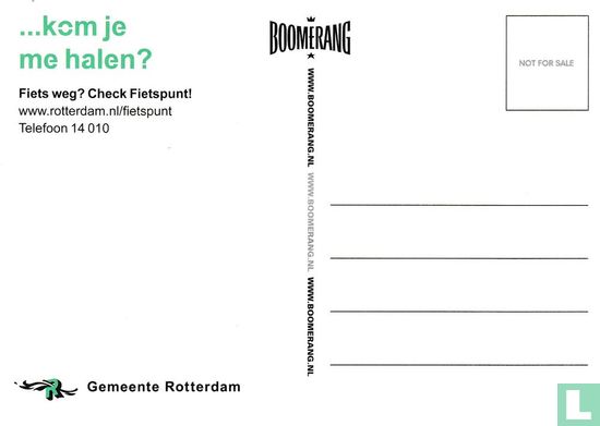 B090426 - Gemeente Rotterdam Fietspunt "Je kan me herkennen aan m´n*" - Image 2