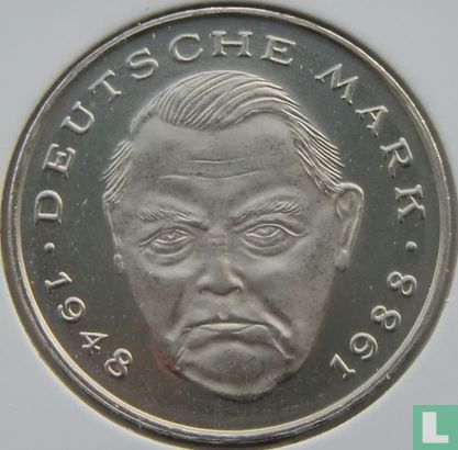 Germany 2 mark 1997 (F - Ludwig Erhard) - Image 2
