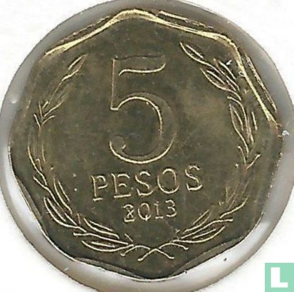 Chili 5 pesos 2013 - Image 1