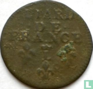France 1 liard 1695 (crowned L) - Image 2