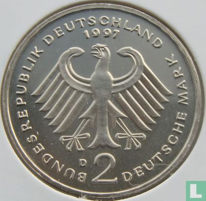 Germany 2 mark 1997 (D - Ludwig Erhard) - Image 1
