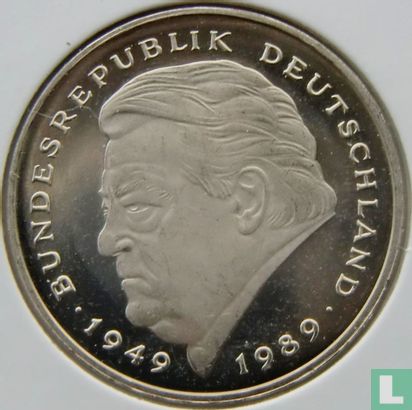 Deutschland 2 Mark 1997 (J - Franz Joseph Strauss) - Bild 2