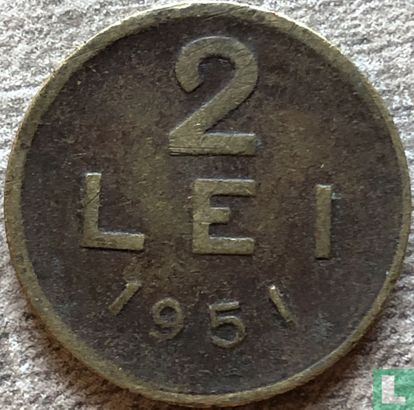 Roemenië 2 lei 1951 (koper-nikkel-zink) - Afbeelding 1