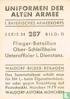 Flieger-Bataillon Ober-Schleißeim Unteroffizier i. Dienstanz. - Afbeelding 2