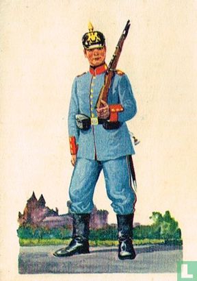 4. Inf.-Regt. König Wilhelm v. Würtemberg * Metz Gefreiter im Wachanzug - Afbeelding 1