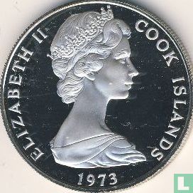 Cookeilanden 2½ dollars 1973 (PROOF) "200th anniversary James Cook's second Pacific voyage" - Afbeelding 1