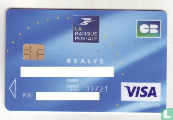 CB - Visa Electron - Plus - Realys - La Banque Postale - Image 1